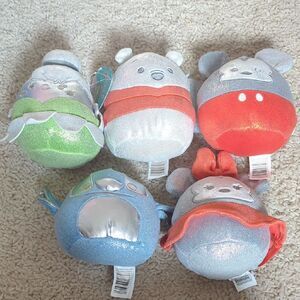 Disney Squishmallow100 Glitter Plush Collection Gift Under $20
